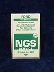 Ford Hickok Ngs Service Card Made In Usa Ver. 12.3. Fixed Price $55.00.