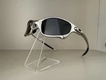 Oakley Juliet 1.0 X Metal Sunglasses Vintage Silver Frame Black Polarized Lens. Fixed Price $99.99.