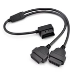 Right Angle 16 Pin OBD2 Splitter Diagnostic Extender To Dual Female Y Cable. Fixed Price $12.99.