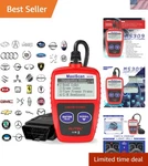 Compact MS309 Car Engine Code Reader - Effortless Diagnostics & Fault Clearing. Fixed Price $42.99.