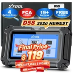 2026 Xtool D5S Car OBD2 Scanner Abs Srs Transmission Engine Diagnostic Fca. Fixed Price $149.00.