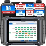 Xtool D8S Auto Diagnostic OBD2 Scanner Ecu Coding Topology Mapping 42+ Services. Fixed Price $499.00.