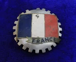 Vintage France Flag Grille Badge Bumper Topper Sign Emblem Citroen Renault Mdi. Fixed Price $29.95.
