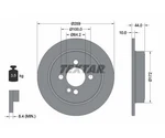 2PCS Brake Disc Pro Textar 92175003 For Mini. Fixed Price $110.30.