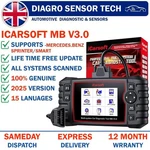 Icarsoft Mb V3.0 OBD2 Scanner For Mercedes Benz & Smart Full System Diagnostic. Fixed Price $215.90.