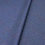 Blue Red Check Fabric Wool Cashmere Suiting Thobes 3.50M 1.50M 250G. Fixed Price $120.91.