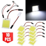 10X 48SMD Cob White Led Panel Festoon T10 BA9S Car Interior Dome Map Light Bulbs. Fixed Price $10.91.