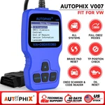 Autophix V007 For Vag All System Car OBD2 Scanner Diagnostic Tool Epb Oil Reset. Fixed Price $49.99.