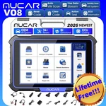 Mucar VO8 Lifetime Free 34+ Servicesaction Test Diagnostic OBD2 Scanner. Fixed Price $499.00.