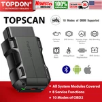 Topdon Topscan Lite Bluetooth OBD2 Scanner Bidirectional All System Diagnostic. Fixed Price $53.99.