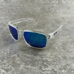 Oakley Holbrook Clear Frame Sapphire Iridium Polarized Sunglasses. Fixed Price $34.00.