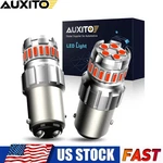 2X Auxito 1157 Led Red Bright Brake Tail Stop Light Parking Drl Bulbs Error Free. Fixed Price $13.29.