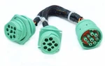 J1939 Eld Splitter Y Cable Pin To 2 Female Extension .... Fixed Price $21.73.