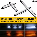 2PCS 12V Led Drl Daytime Running Lights Strip Fog Headlight Car Lamp Amber White. Fixed Price $13.29.