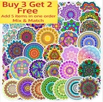 50PCS Waterproof Vinyl Stickers Mandala Boho Symbol Flowers Luggage Phone Laptop. Fixed Price $6.95.