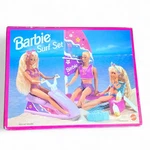 New Sealed Box 1993 Barbie Surf Set Jet Ski Board Cooler Accessory Mattel 67028. Fixed Price $26.39.