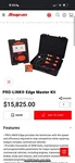 Snap-on Prolink Edge Master Kit. Fixed Price $8500.00.