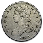 1836 Bust Half Dollar Fine (lettered Edge). Fixed Price $181.81.