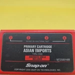 Snap-on MT25001400 Primary Cartridge For Asian Imports Thru 2000. Fixed Price $29.99.