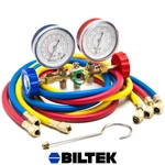 New R12 R22 R502 Air Conditioning Diagnostic Set W/ 3 Color 60" Charging Hoses. Fixed Price $21.87.