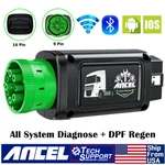 Green 9 Pin Bluetooth Heavy Duty Truck Code Reader Diesel Scanner Dpf Regen Tool. Fixed Price $159.99.