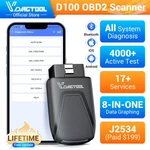 2026 Vdiagtool D100 OBD2 Scanner Bluetooth Bidirectional Free Update. Fixed Price $79.00.
