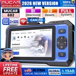 2026 Mucar 682 Ai All System Diagnostic Tool OBD2 Scanner Canfd Fca Action Test. Fixed Price $199.00.