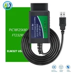 OBD2 Diagnostic Scanner Tool ELM327 Usb V1.4 W/PIC18F25K80 Chip Ftdi FT232RL. Fixed Price $23.36.