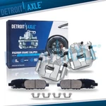 4PC Rear Disc Brake Calipers W/brackets + Ceramic Pads For Nissan Altima. Fixed Price $105.33.