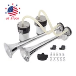 Loud Dual Trumpet Train Air Horn System Kit For Car Truck Chrome 12V /24V Dc. Fixed Price $345.97.