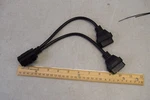 Right Angle 16 Pin OBD2 Splitter Diagnostic Extender To Dual Female Y Cable. Fixed Price $15.49.