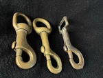 Lot Of Vintage Brass Snap Spring Lever Hook Clip 3" Flag Pole Sailboat Scuba. Fixed Price $26.06.