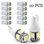 10PCS Super White T10 Wedge 5-SMD 5050 Led Light Bulbs W5W 2825 158 192 168 194. Fixed Price $6.52.