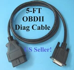 OBD2 Obdii Cable Compatible With Autel Maxiservice VAG505 OLS301 EBS301 Scanner. Fixed Price $28.80.