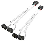 Owltree Pack Motherboard 9 Pin Usb 2.0 To Dual Extension Splitter, Mo.... Fixed Price $16.45.