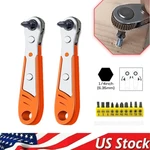 Ratcheting Right Angle Screwdriver Hex 90 Degree Offset + 10PC Bits Set!. Fixed Price $271.59.