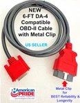6' Obdii OBD2 Cable Compatible With Snap On DA-4 For Solus Ultra Scanner EESC318. Fixed Price $29.99.