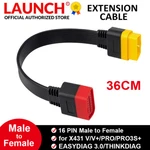 Launch OBD2 Extension Cable Car Diagnostic Tool 16 Pin For Odbii Scanner 36CM. Fixed Price $6.99.