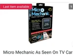Micro Mechanic As Seen On Tv Car Fault Reader Diagnostic Tool Scanner Brand New. Fixed Price $17.00.