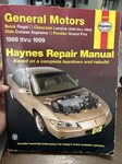 Repair Manual Haynes 38010 General Motors 1988 Thru 1999 Buick Chevrolet Pontiac. Fixed Price $14.99.
