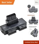Obdii Splitter With Rotatable Male Port, BBFLY-B33 1 To 2 Black. Fixed Price $29.39.