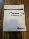 Snap-on Diagnostics Users Manual Troubleshooter Gm-ford-chrysler-jeep 7TH Ed.. Fixed Price $15.75.