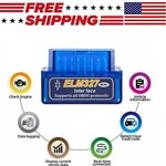Mini ELM327 V2.1 OBD2 Ii Bluetooth Car Auto Diagnostic Tool Interface Scanner Us. Fixed Price $5.99.