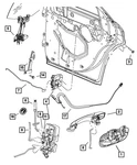 Genuine Mopar Rear Door Latch Left 4575893AB. Fixed Price $160.08.