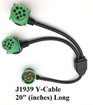 Pin Green J1939 Deutsch Cable Heavy Duty Commercial To Female 20". Fixed Price $53.99.