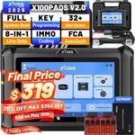 2026 Xtool X100 Pads V2.0 Auto Immo & Key Programmer OBD2 Diagnostic Scanner Fca. Fixed Price $399.00.