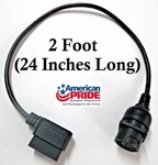 16 Pin OBD2 To 8/9 Black Or Green Eld Diagnostics Cable Adapter Volvo & Mack. Fixed Price $44.43.