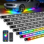 Mictuning N8 Car Underglow Light Bar Kit,chasing Color Rgb+ic Led Strip Aluminum. Fixed Price $88.31.