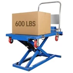 Electric Hydraulic Scissor Lift Table Cart, 600 Lbs Capacity Platform Trolley. Fixed Price $1599.00.