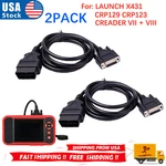 2* OBD2 Obdii Cable For Launch 123 X Pro Creader Vii+&crp 129 Viii Scan Tool. Fixed Price $26.99.